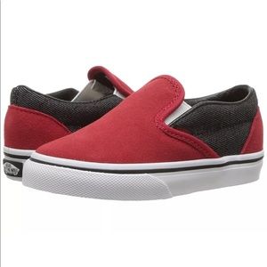 Vans toddler suede/denim racing shoes 10c
